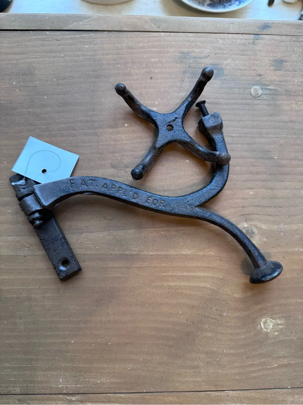Cast Iron Wall Hook Rack set of 3 new with tags